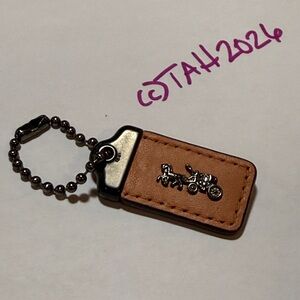 COACH BAG CHARM HANGTAGS KEYCHAIN
